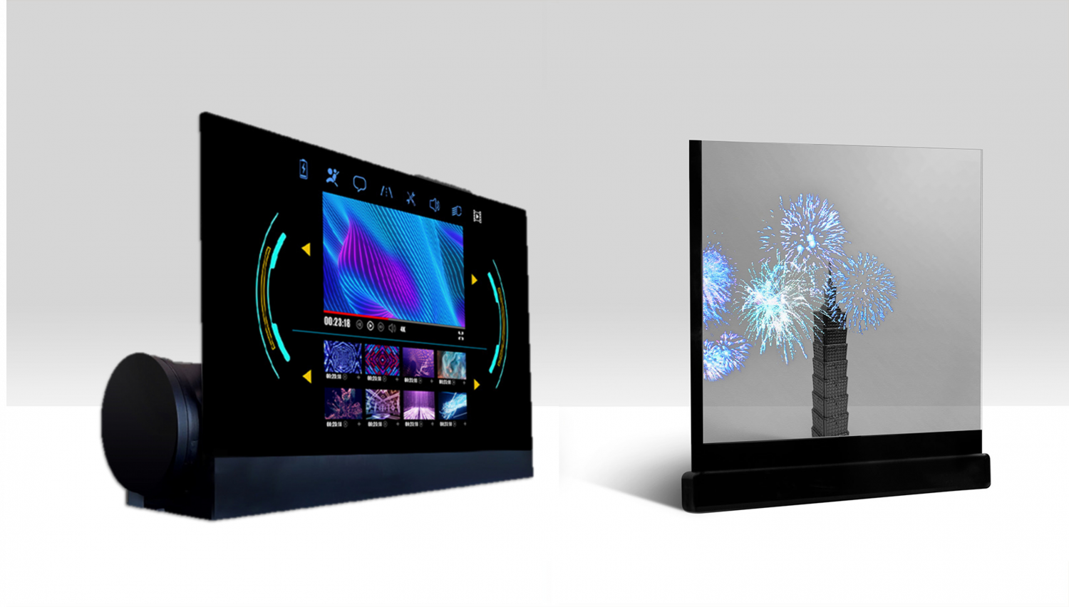 可卷式、折迭性、高透明